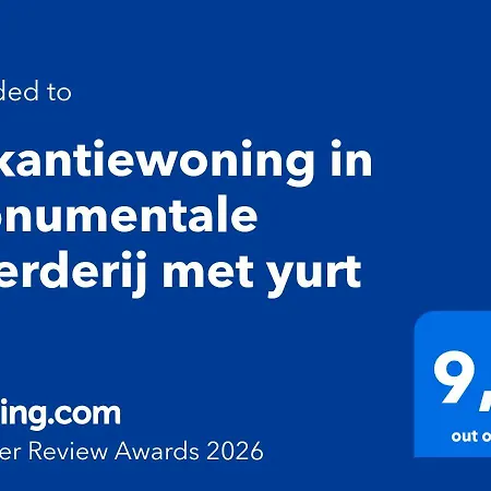 Vakantiehuis Vakantiewoning In Monumentale Boerderij Met Yurt *